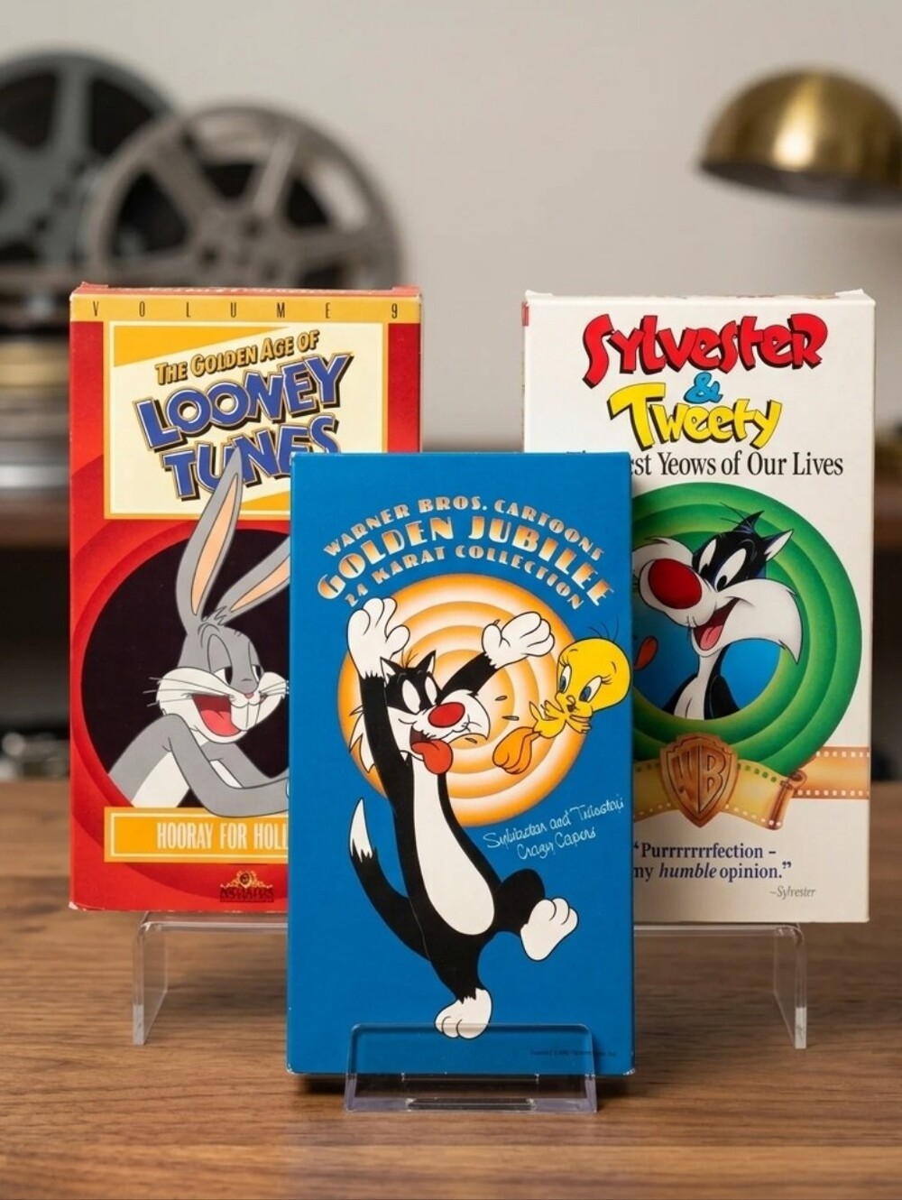 Warner Bros. Looney Tunes VHS Trio - Blue, Red, White